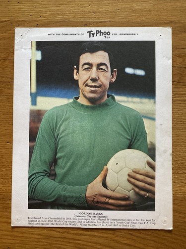 BESTPREIS - Typhoo Tea Football Karte: Gordon Banks - Leicester City & England