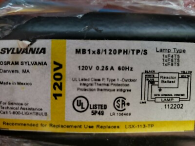 NEW Osram Sylvania MB1x8/120PH/TP/S Ballast for T5 lamps- replace LSX-113-TP