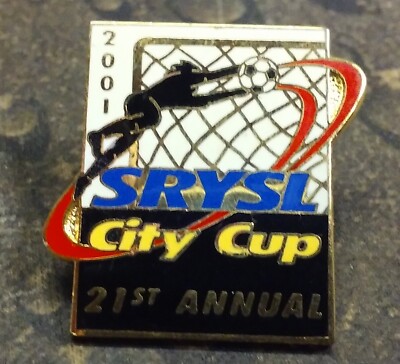 2001 SRYSL City Cup 21st Annual pin badge