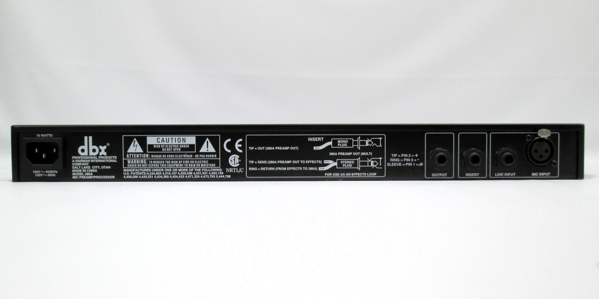 dbx 286A マイクプリアンプ DBX 286A Mic Pre- Amp Processor #2039 #2040 (One)THS | eBay