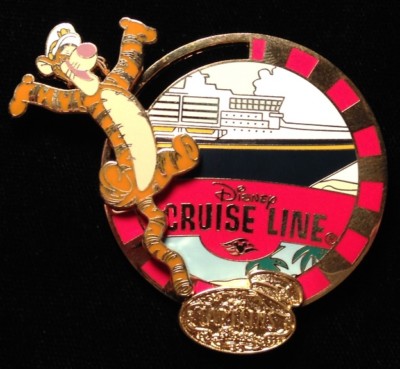 DISNEY PIN - TIGGER with Cruise Line Ship Captain's Choice November 2004 DCL LE