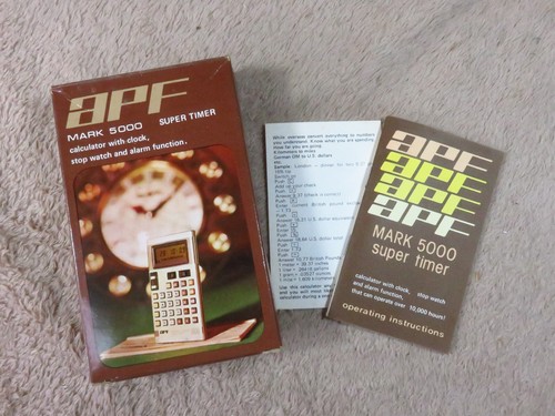 APF Mark 5000 Super Timer LCD Calculator - BOX & MANUAL ONLY | eBay