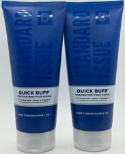 2PK Duke Cannon Quick Buff Siberian Mint Face Scrub ~ 6 FL OZ EACH ~ FAST SHIP