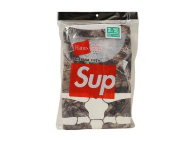Supreme Hanes Bones Thermal Crew (1 Pack) Camo | eBay