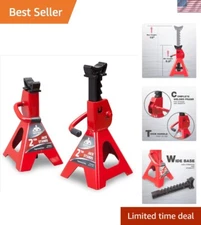 Heavy-Duty 2 Ton Jack Stands with Adjustable Height - Perfect for Small Vehicles