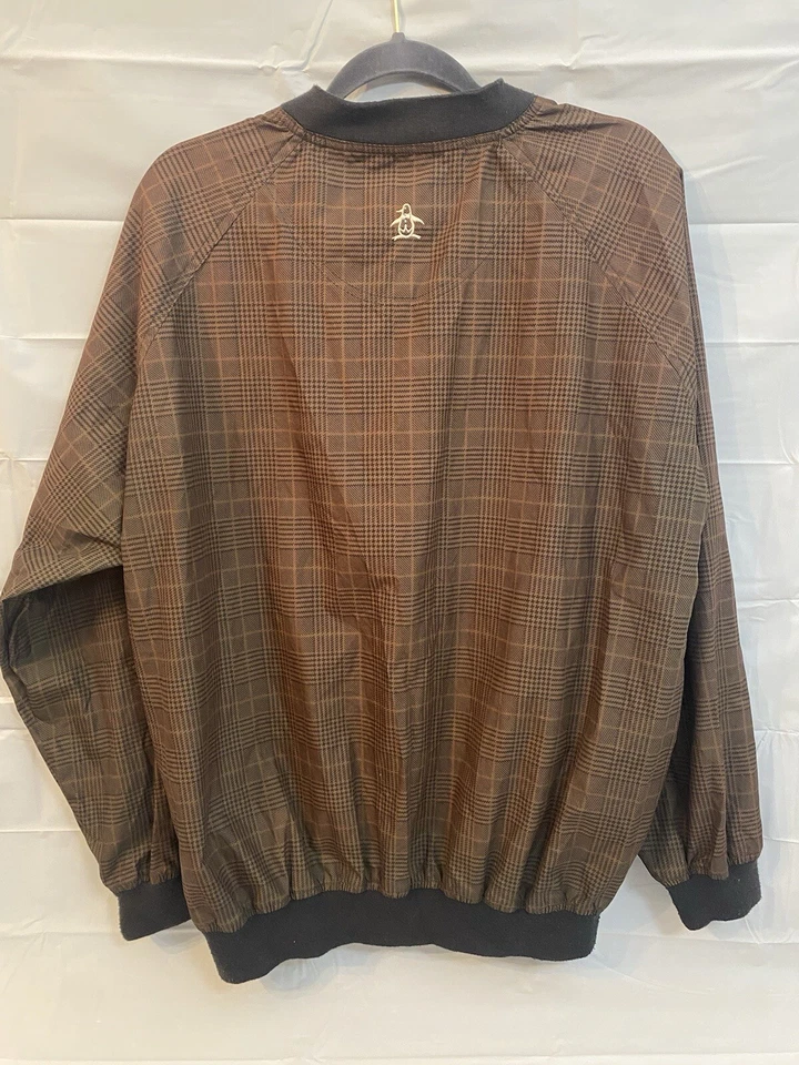Vintage Grand Slam Golf Windbreaker Jacket Mens M Brown Pullover Logo (141) - Image 2 of 4