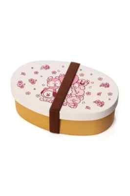 BTS BT21 SAKURA 2025 series Wood grain Lunch Box Line Friends