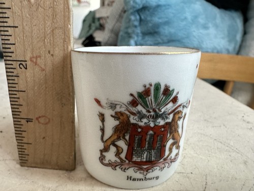 Hamburg Porcelain Mug Mini Crest Of Arms - Picture 13 of 13