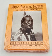 Native American Portraits Knowledge Cards Edward Curtis Lib. of Congress Sealed