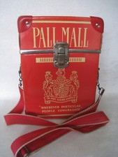 Stara torba na papierosy Pall Mall, twarde pudełko z paskiem, bardzo rzadki oryginał