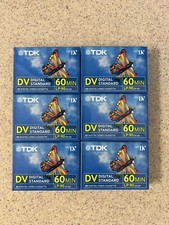 6x - TDK mini DV digital standard LP60/SP90 - Lot of 6 - NEW