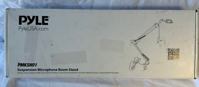 PylePro Suspension Boom Scissor Mic Stand with Shock Mount Holder PMKSH01