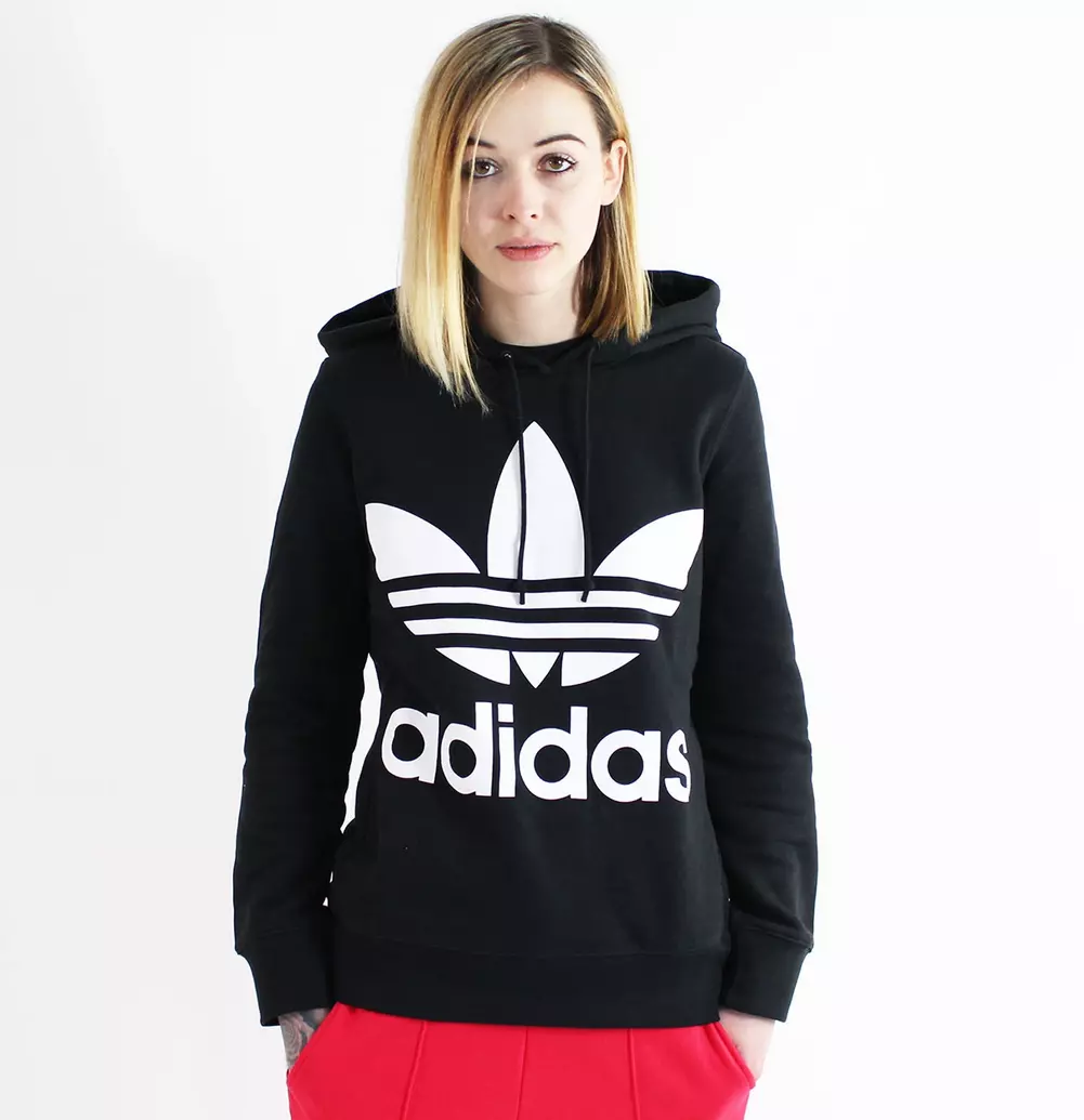 Adidas damen cheap hoodie trefoil
