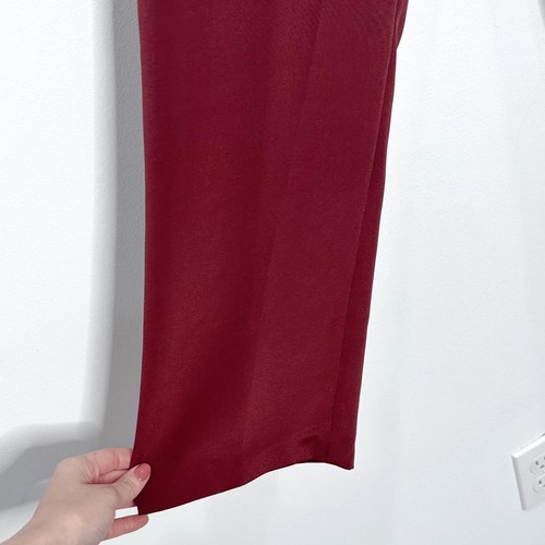 Emmelle Silk Essential Narrow Leg Pant w/ Flat Front & Back Elastic Ruby SLK - 第 9/16 張圖片