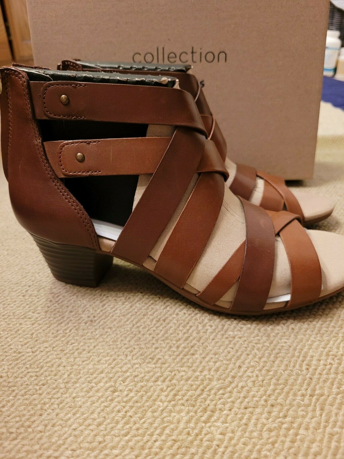 Clark's women's collection leather sandals size 6.5 for sale online eBay