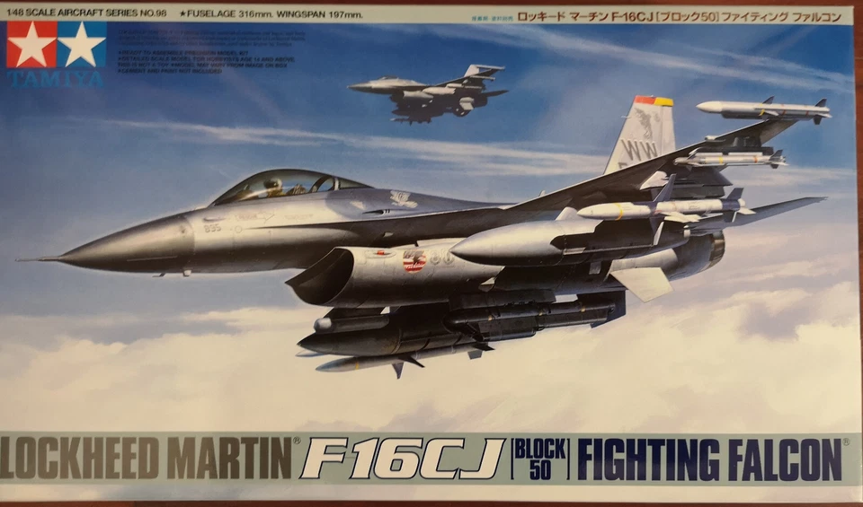 LOCKHEED MARTIN F-16CJ (Block 50) FIGHTING FALCON TAMIYA 1/48 PLASTIC KIT - Photo 1/1