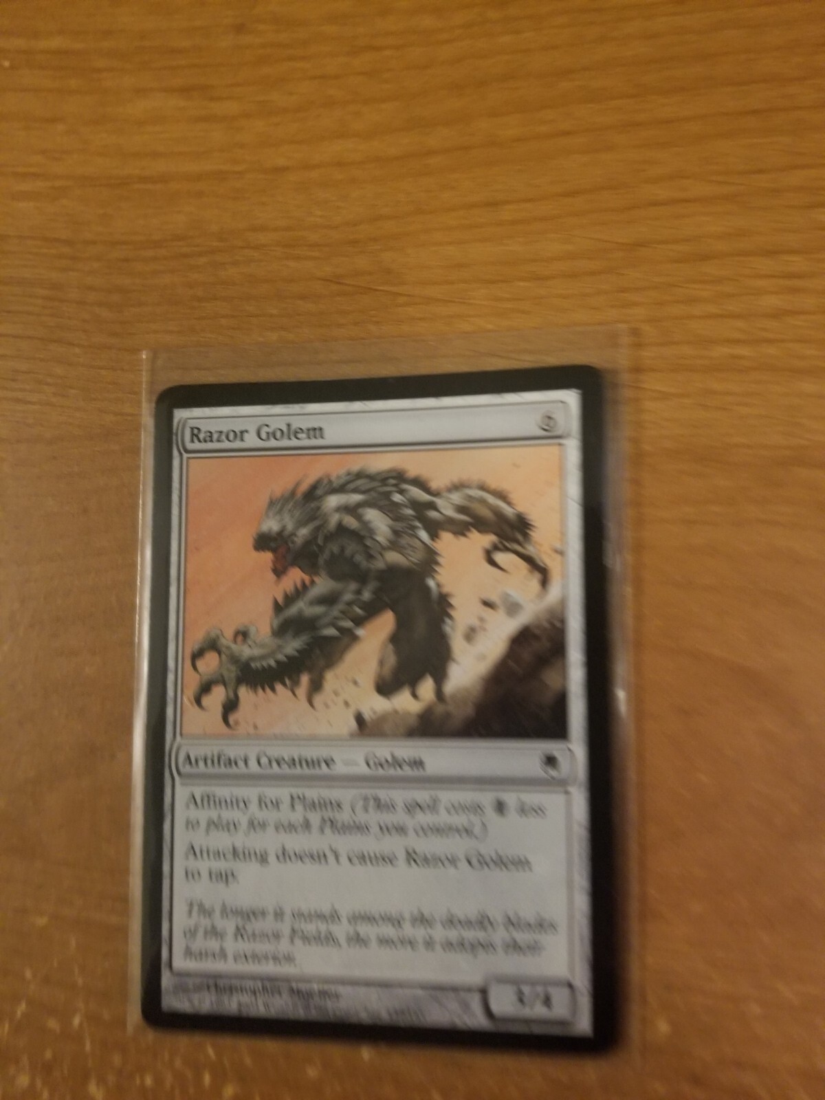 MAGIC THE GATHERING DARKSTEEL RAZOR GOLEM LIGHTLY PLAYED