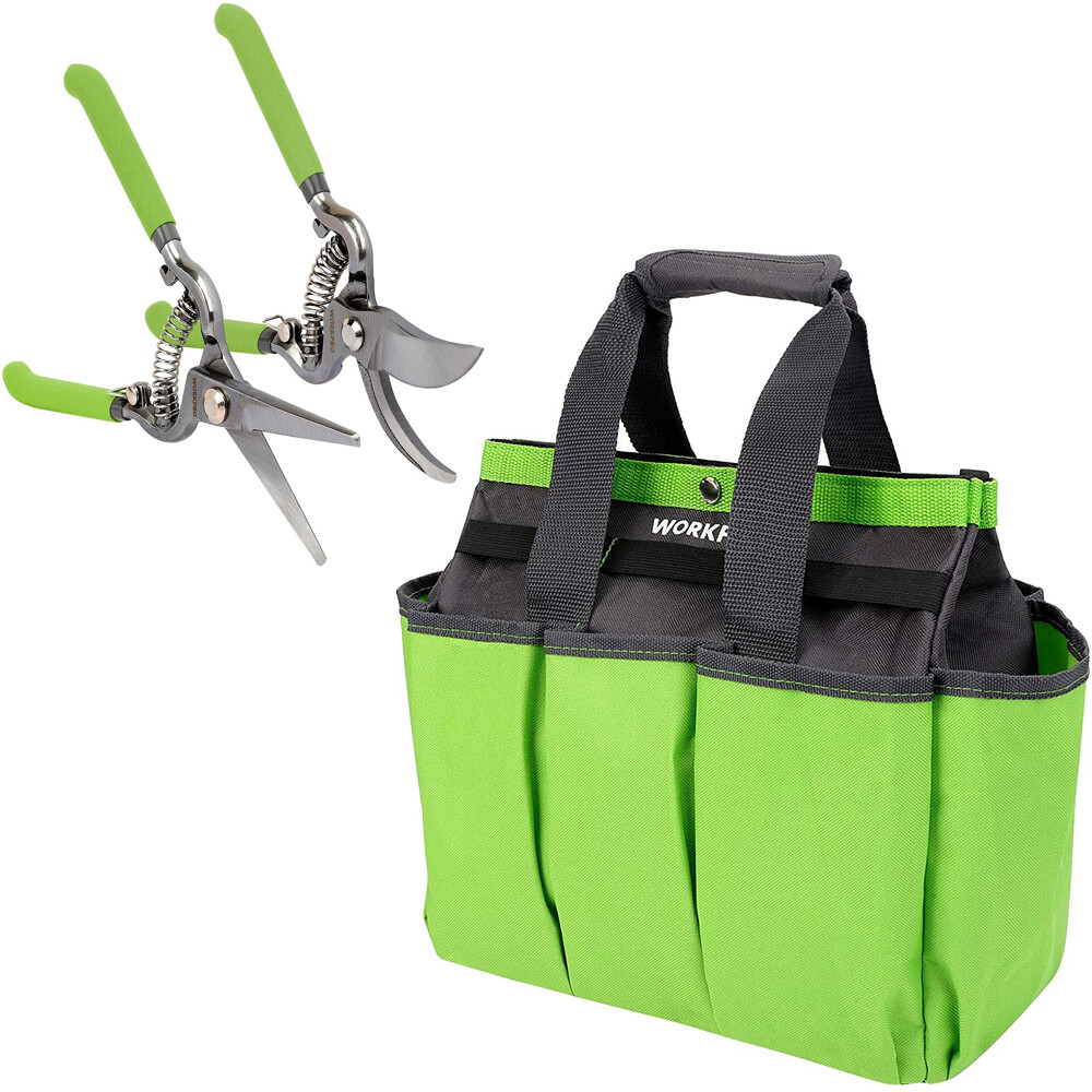 WORKPRO Garden Tool Bag Pruning Shears Set Garden Tool Kit For Outdoor Gardening