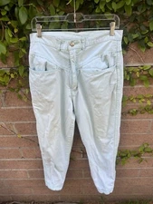 Vtg Gitano Women’s Jeans 32/18W High Rise Straight Leg Light Wash 80s Mom Denim