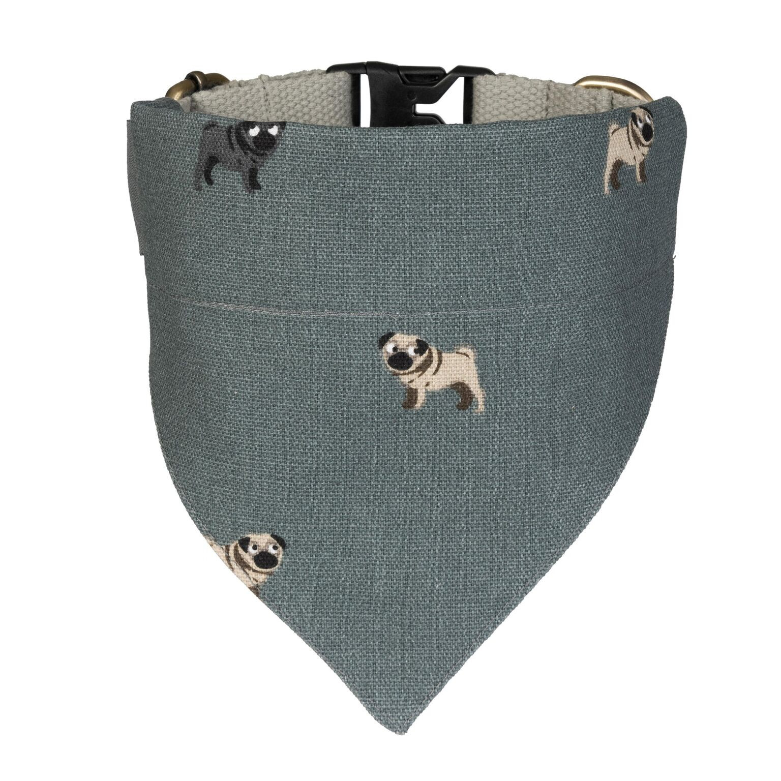 Sophie Allport  ~ PUG ~ dog neckerchief bandana scarf BNWT small grey