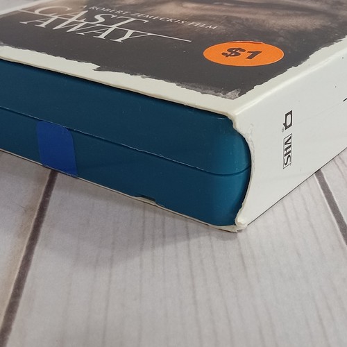 Cast Away VHS Tape 2000 Adventure Thriller Tom Hanks Blue Rental Copy SHIPS FREE - Picture 8 of 12