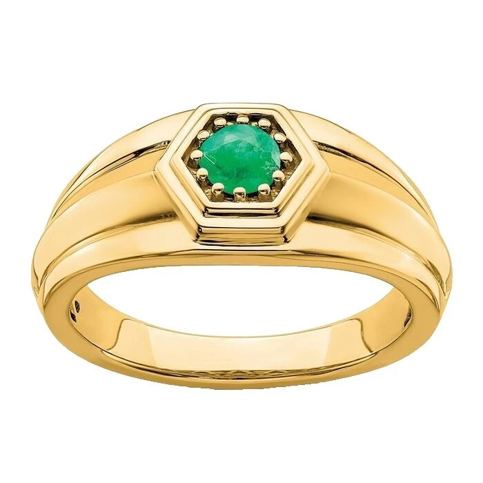 Banda de esmeralda Anillos de belleza para hombres