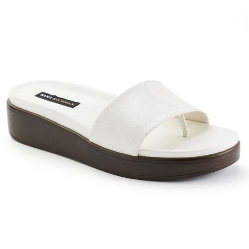 Womens Dana Buchman Payder Platform Sandal Style 73277 White Select Your Size - Picture 1 of 1