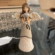 Love Angel Holding Heart ornament