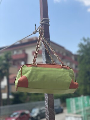 Y2K DOLCE&GABBANA LOGO GREEN ORANGE LEATHER BAG | eBay Y2K DOLCE&GABBANA LOGO GREEN ORANGE LEATHER BAG | eBay