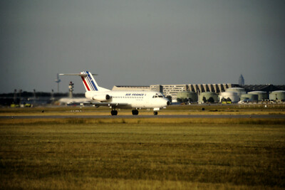 Dia F-GBBT Fokker F28-1000 Fellowship Air France 28.7.1992 FRA 35mm ger OP-K3-69