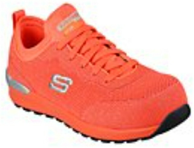 SKECHERS Women's Work Bulklin Balran Comp Toe Work Color Orange