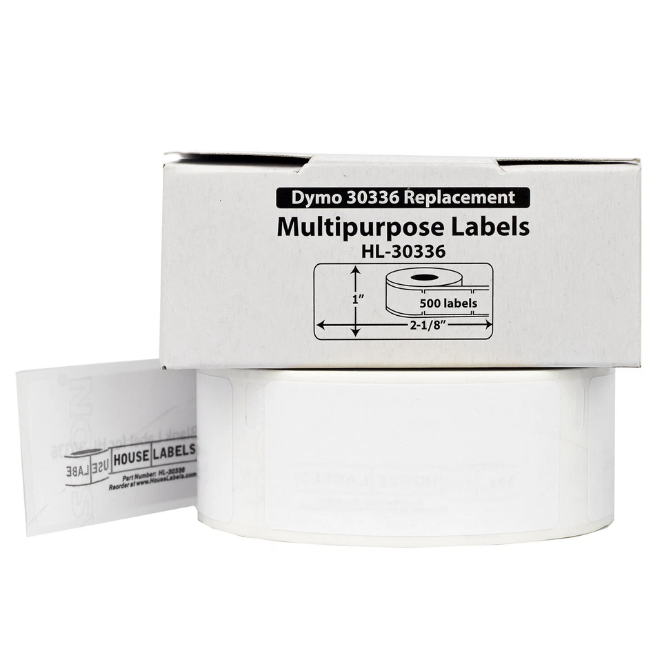 DYMO 30336 Direct Thermal Multipurpose Labels (1" x 2-1/8") - (40) Rolls of 500 - Image 2 of 4