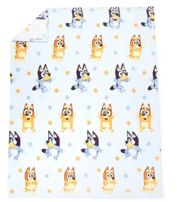 LUDO STUDIOS *BLUEY & BINGO Super Soft Kids Plush Throw* 46"x60" NWT