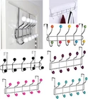 Over Door Hat Coat Hooks Rack Hanger Hangers Clothes Towel Organiser Home Bath