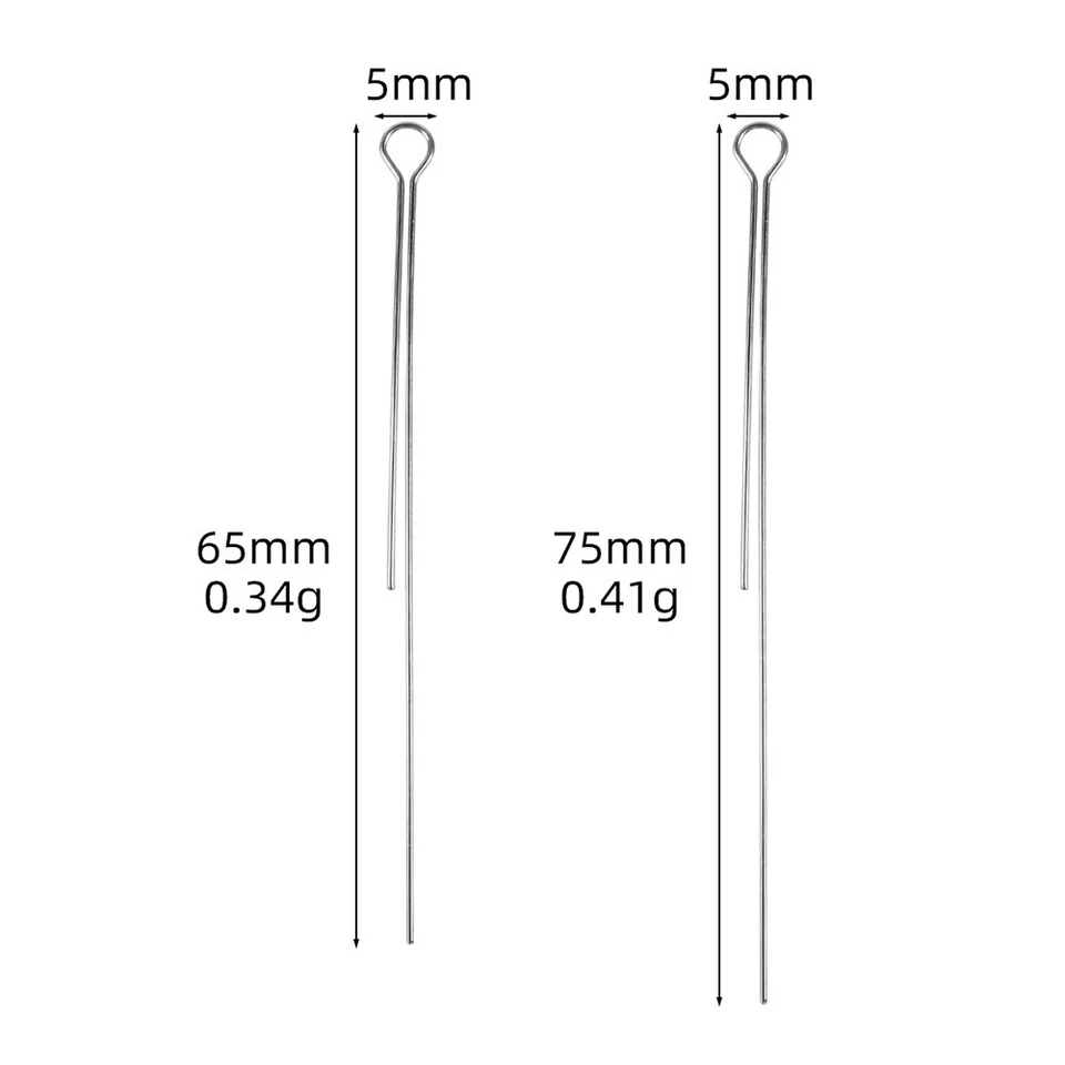 50pc Köder DIY Rotierende Pailletten Stahldrähte Spinner Draht Fischköder Wellen - Bild 4 von 4