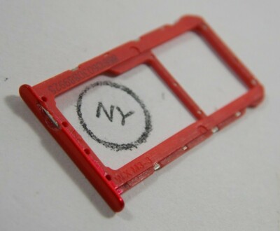 Red Sim & SD Card Tray Huawei HONOR 7X BND-L24 Phone OEM Replacement Part #407