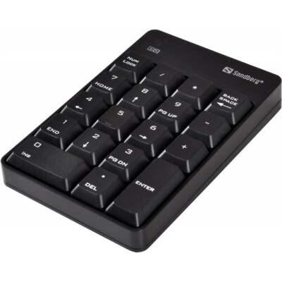 Sandberg Wireless Numeric Keypad 2 Tastenfeld drahtlos USB kabellos schwarz