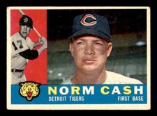 1960 Topps Baseball #488 Norm Cash GD *f1