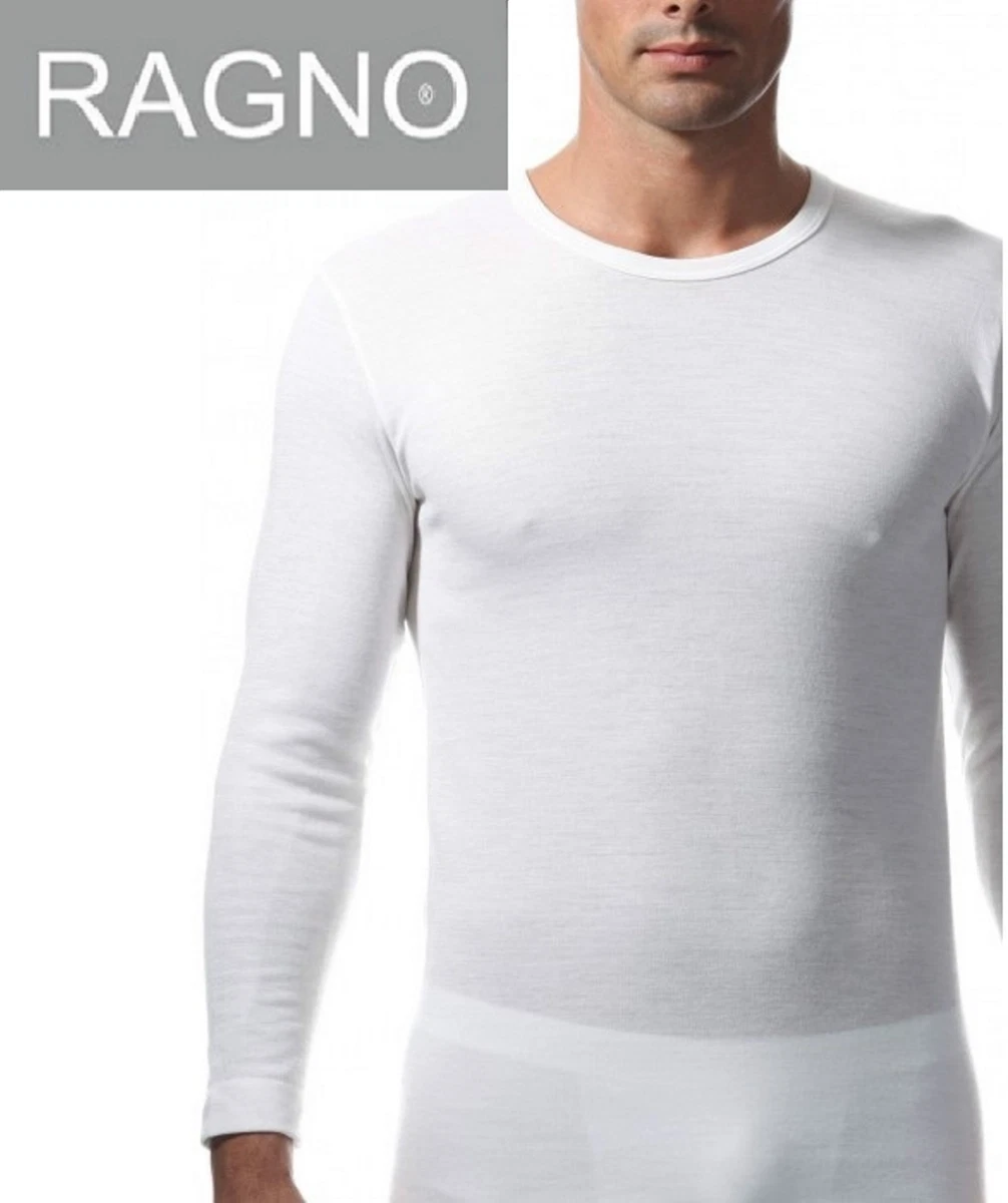 Maglia Intima uomo RAGNO Canottiera a manica lunga in LANA e COTONE 065459