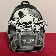 LOUNGEFLY DISNEY THE SKELETON DANCE GLOW MINI...