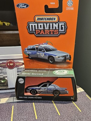 MATCHBOX Buy 2 Get 2 Free Moving Parts 2006 FORD CROWN VICTORIA SKY  GRAY/BLUE 
