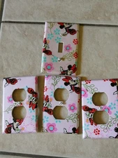 Leviton Decorative Pink Minnie Mouse Switch Plates Outlet Covers Set