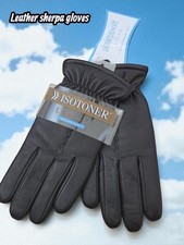 Isotoner sherpasoft leather Gloves vintage 2007