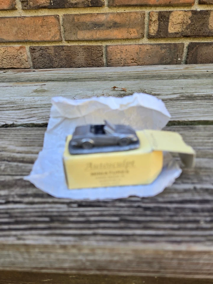 Винтажный новый в коробке Autosculpt олова Triumph TR 7 сверху вниз спортивный автомобиль и основание с коробкой - Изображение 4 из 4