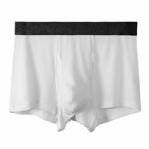 Breathable Solid Color Men's Underpants with Pouch for Comfort and Stability - Picture 3 of 14