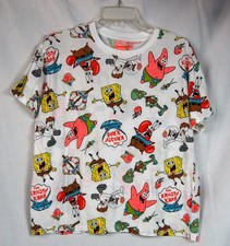 Camiseta Nickelodeon Bob Esponja Pantalones Cuadrados Personajes Estampado por Todas Partes XL