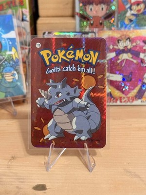 2000 Vintage Pokemon Vending Prism Sticker - Rhydon Red Solo Gallery #112