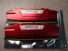 G.Skill RipjawsV 16GB (2x8GB) Red Desktop RAM Memory F4-2400C15D-16GVR #2427