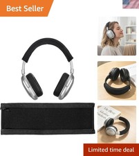 Lightweight Headphone Band Cover - Black Zipper Style for Over-Ear Headphones