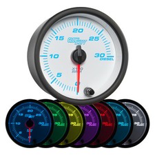 Glowshift 3-38 85mm 3000 Rpm Diesel Tachometer In-dash Gauge White 7 Color
